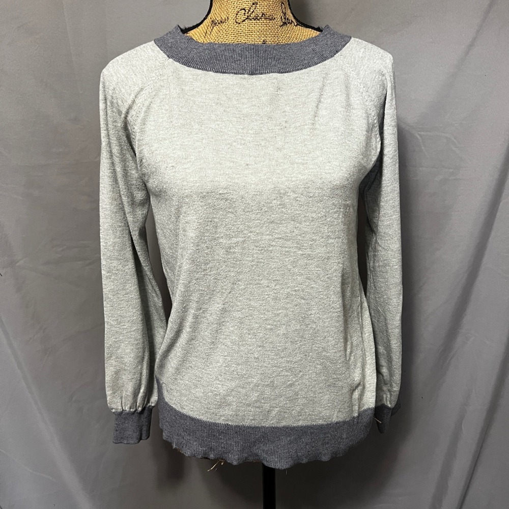 Pink Clover Gray Size‎ Large Knit Sweater Long Sleeve Pullover Casual Soft Top